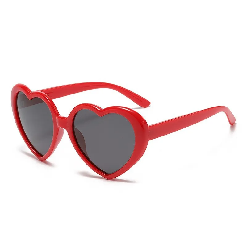(Buy 1 Get 1) Kids Unisex Fashion Casual Cute Heart Frame Candy Color Sunglasses