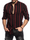 Men Casual Long Sleeve Lapel Stripe Printed Single-Breasted Shirt