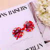 Girls Cute Star Heart Decorated Sunflower Shaped Sunglasses