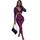 Women Fashion Sexy Snake Pattern Cut Out Long Sleeve Jumpsuits