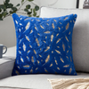 Fashionable Simple Short Plush Bronzing Feather Home Sofa Cushion Cover