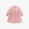 Kids Toddler Big Boys Spring Autumn Fashion Casual Cute Tiny Flower Round Neck Button Long Sleeve Dress