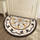 Semicircle Flower Printing Carpet