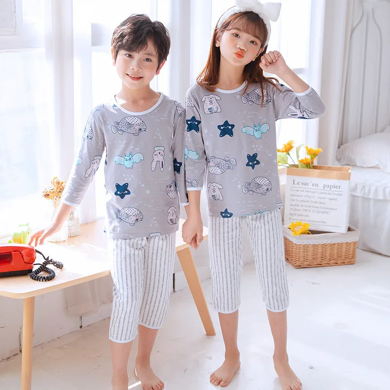 Children Kids Baby Fashion Girls Boys Basic Casual Short Sleeve Top And Shorts 2pcs Set