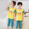 Children Kids Baby Fashion Girls Boys Basic Casual Short Sleeve Top And Shorts 2pcs Set