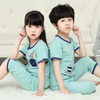 Children Kids Baby Fashion Girls Boys Basic Casual Short Sleeve Top And Shorts 2pcs Set