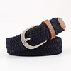 (Buy 1 Get 1) Men Women Fashion Casual Versatile Solid Color Canvas Woven Metal Buckle Belt