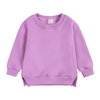 Baby Children Kids Girls Boys Solid Color Long Sleeves Sweatshirt