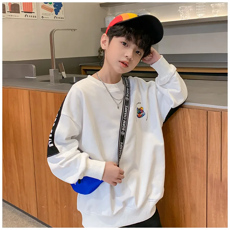 Kids Toddler Boy Fashion Crew Neck Colorblock Sweatshirt SKU: T1035E9774 Min.Order: 1