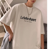 (Buy 1 Get 1) Men Fashion Casual Basic Letter Klein Blue Short Sleeve Plus Size Round Neck Loose T-Shirt