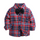 Fashion Boys Plaid Pattern Lapel Tie Shirt