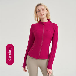 Vertical Thread Yoga Clothes Women's Fitness Jacket
