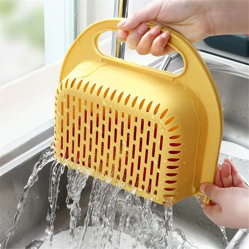 Kitchen Collapsible Plastic Wash Fruit Basket