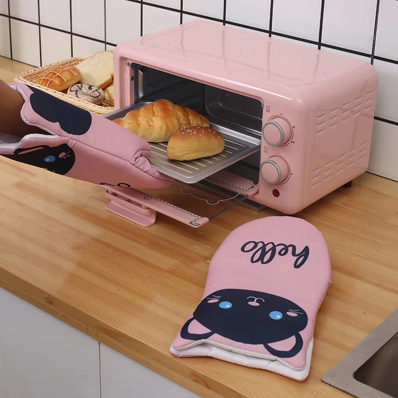 (Buy 1 Get 1) Creative Cat High Temperature Resistance Baking Gloves
