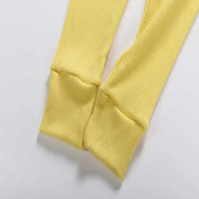 2 Pcs Set Children Solid Color Casual Sleepwear