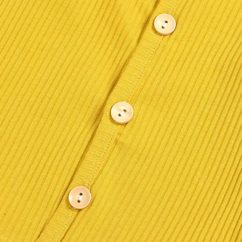 Baby Rib-Knit Long Sleeve Sleepwear Tops Pants Set