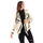 Ethnic Geometric Knitting Tassel Fringed Long-Sleeve Knitted Cardigan