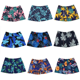 Kids Toddler Boy Fashion Beach Swimming Pool Hot Spring Digital Print Swim Shorts