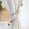 (Buy 1 Get 1)  Adjustable Metal Curtain Straps Leaves Decor Home Curtain Tieback
