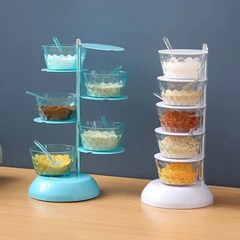 Convenient Kitchen Multilayer Seasoning Box