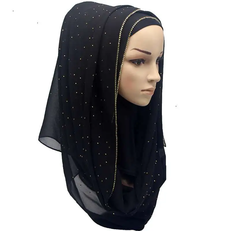 (Buy 1 Get 1) 70*180cm Women Fashion Rhinestone Hijab Scarves