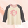 (Buy 1 Get 1) Kids Toddler Girls Casual Cute Alphabet Smiley Print Long Sleeve Round Neck T-Shirt