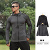 Men Casual Hooded Loose Long-Sleeved Sports Jacket