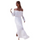 Women Fashion Sexy Solid Color Off Shoulder Lace Stitching Maxi Dress