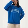 Autumn Plus Size Women Round Neck Loose Long Sleeve Los Angeles Letter Print Round Neck Long Sleeve Pullover Sweatshirt