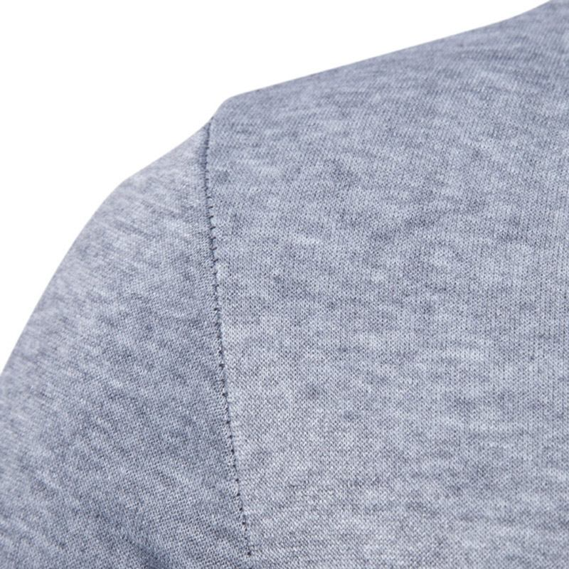 Fashion Style Men Cotton Long Sleeves Solid Color Special Design Button Coat