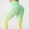 Women Fashion Gradient High Waist Hip Sports Fitness Yoga Pants