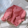 Children Kids Fashion Girls Boys Casual Basic Long Sleeve Round Neck Solid Color Knitted Sweater Top