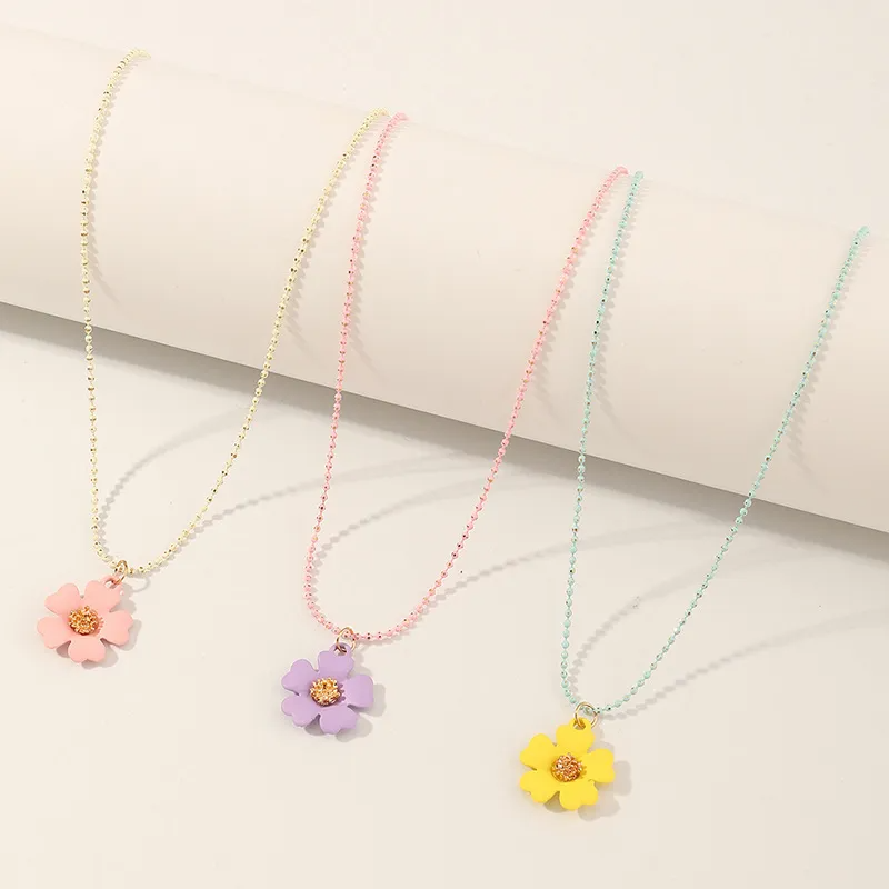 (Buy 1 Get 1) Children Kids Baby Fashion Girls Flower Butterfly Necklace Set