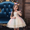 Kids Toddler Girls Fashion Party Cute Sweet Color Unicorn Pleated Sleeveless Mesh Party Tutu Dress