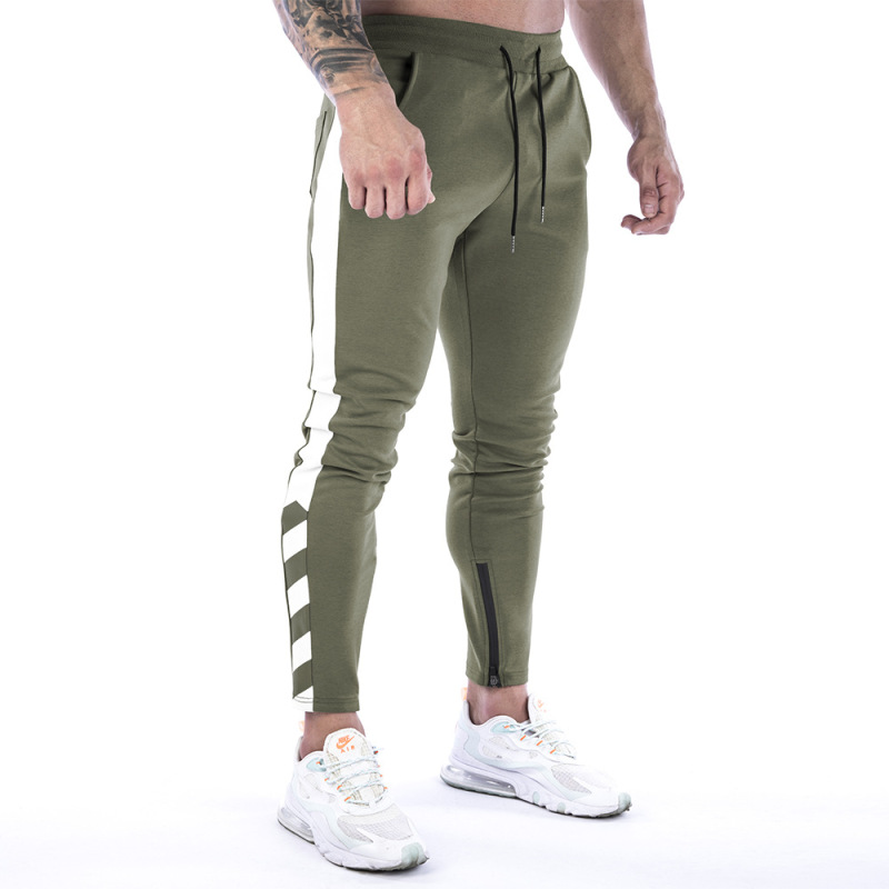 Men'S Casual Color Matching Running Sports Trousers