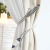 (Buy 1 Get 1)  Adjustable Metal Curtain Straps Leaves Decor Home Curtain Tieback