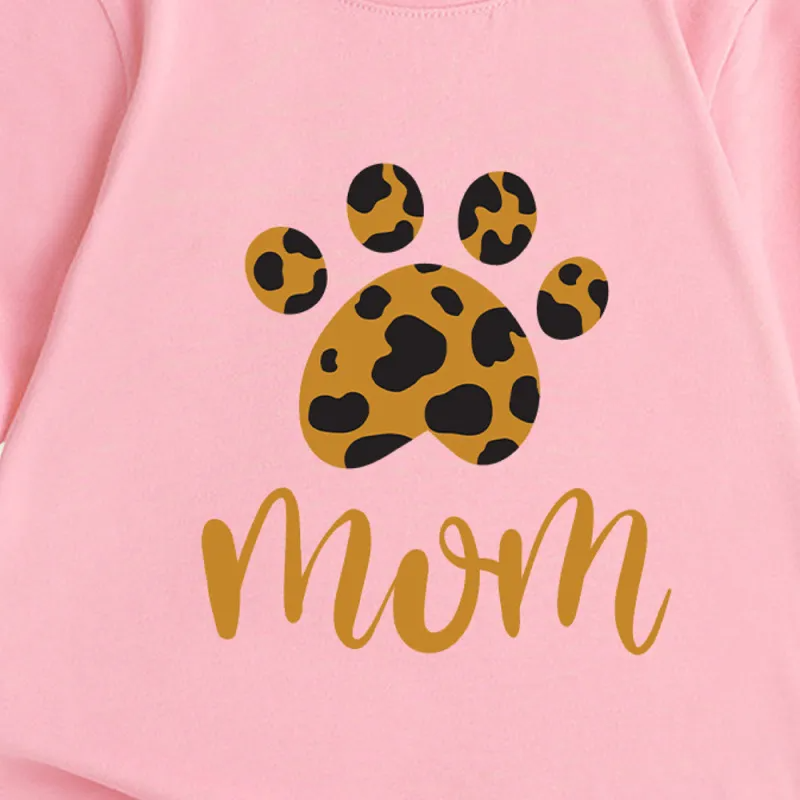 (Buy 1 Get 1) Children Kids Baby Fashion Girls Casual Basic Leopard Print Short Sleeve T-Shirt