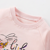 Children Kids Toddlers Fashion Girls Long Sleeve Round Neck Cute Rabbit Print Sweatshirt