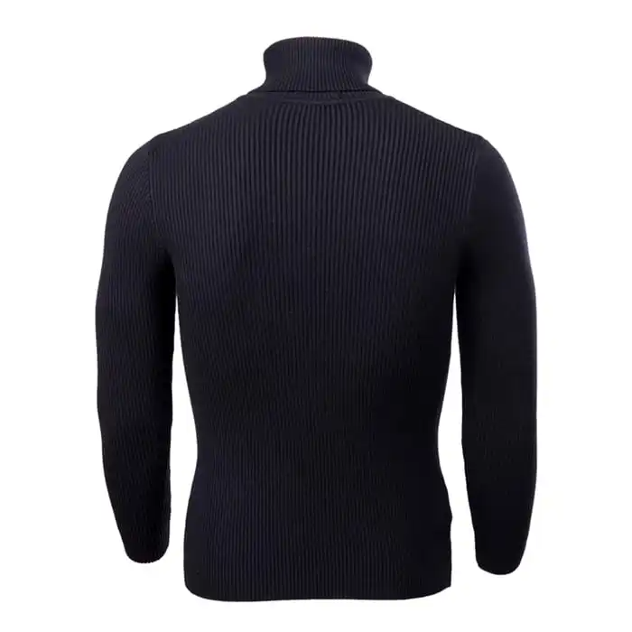 (Buy 1 Get 1) Men Fashion Solid Color Turtle Neck Long Sleeve Knitwear