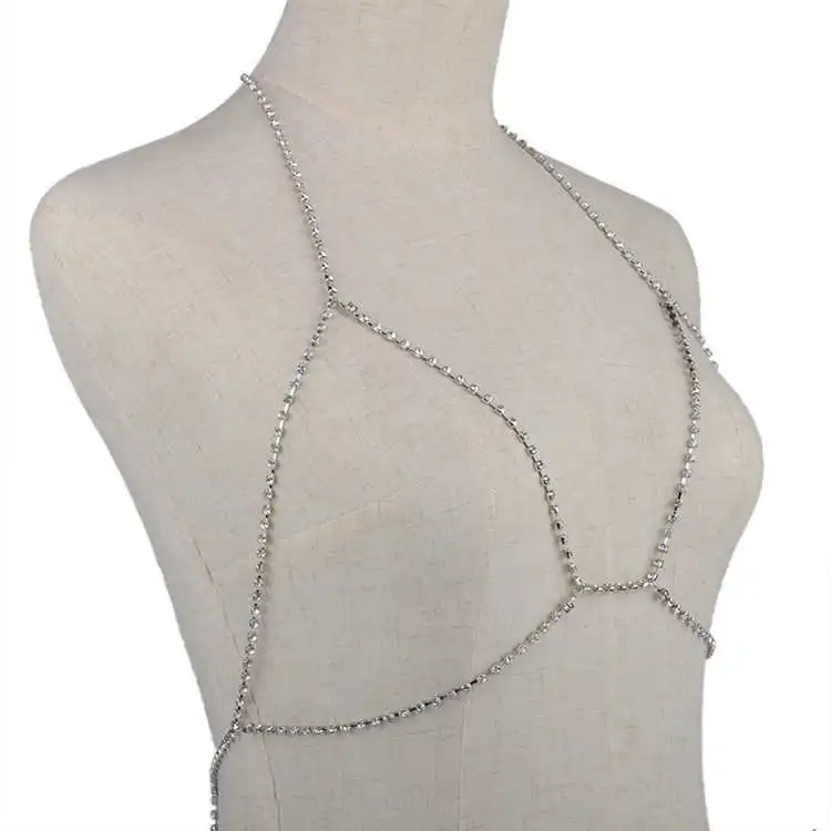 (Buy 1 Get 1) Women Beach Stylish Shiny Rhinestone Decoration Body Chain