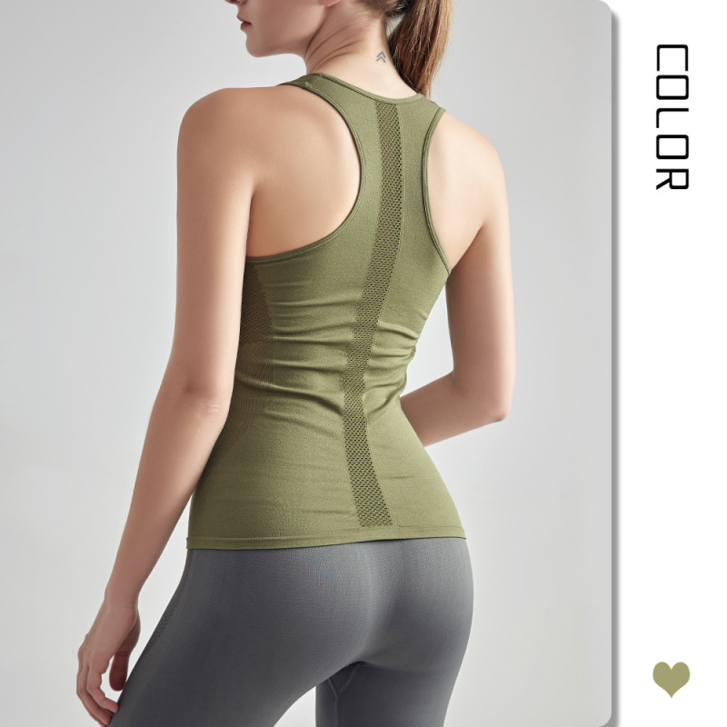 Women Fashion Yoga Exercise Running Fitness Sleeveless Quick Dry Vest