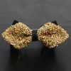 (Buy 1 Get 1) Men'S Casual Fashion Rhinestone Exquisite Nightclub Solid Color Bow Tie