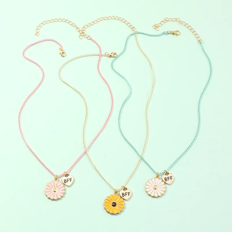 (Buy 1 Get 1) Children Kids Baby Fashion Girls Flower Butterfly Necklace Set