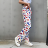 Women'S Fashion Casual Butterfly Printing Loose Trousers