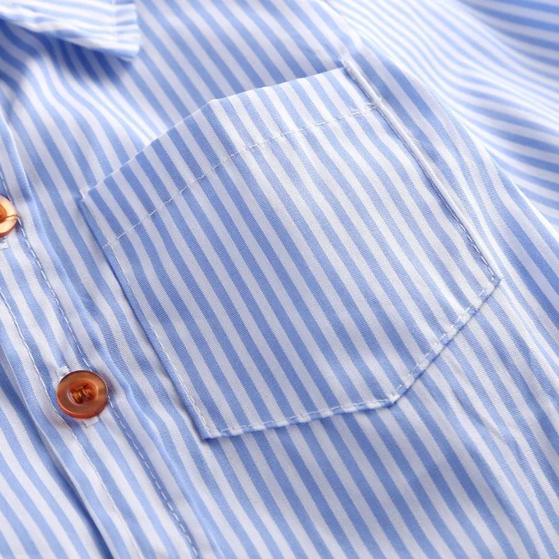 Fashion Boy Stripes Print Shirt And Pant With Bowtie And Suspender