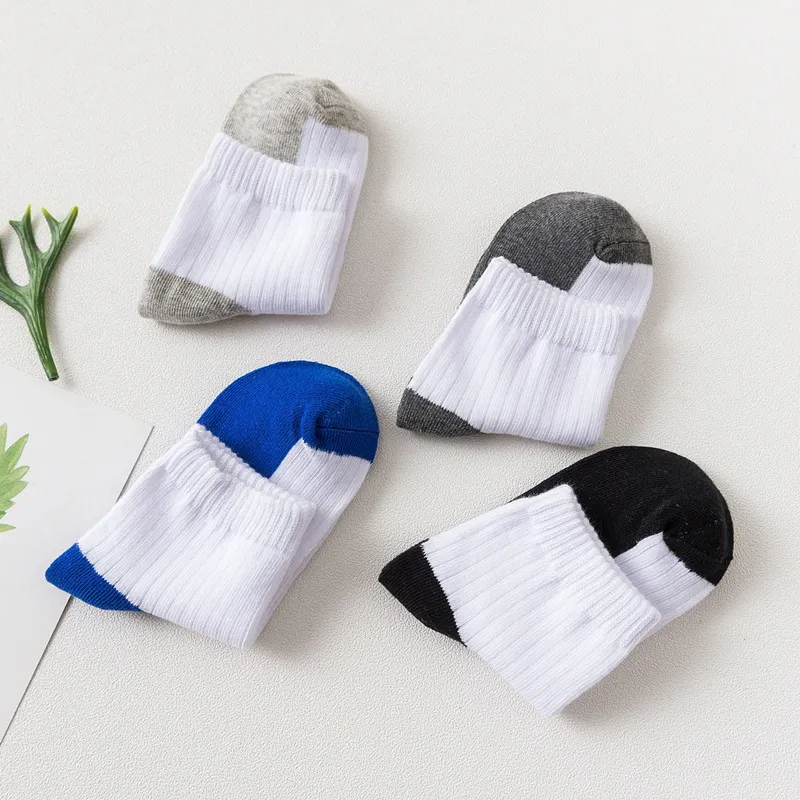 Kids Boys Colorblock Cotton Socks
