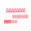 ( Buy 1 Get 2 ) Valentine Day Women Fashion Pink Heart Love Wearable False Nails