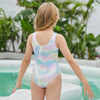 (Buy 1 Get 1) Children Kids Baby Fashion Girls Multicolor Print One Piece Swimsuit