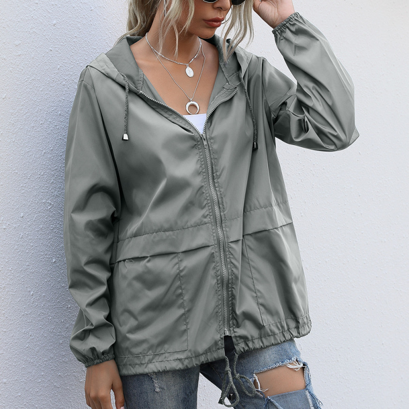 Solid Color Fashion Women Casual Loose Long Sleeve Jacket