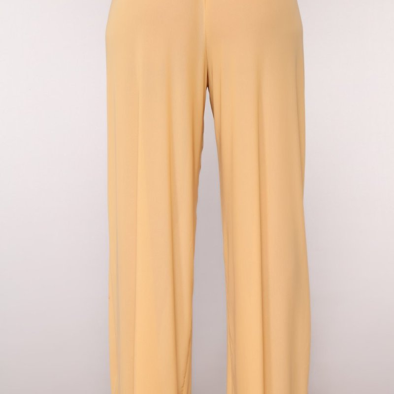 Women'S Fashion Sexy Solid Color Mesh See-Through Wide-Leg Pants